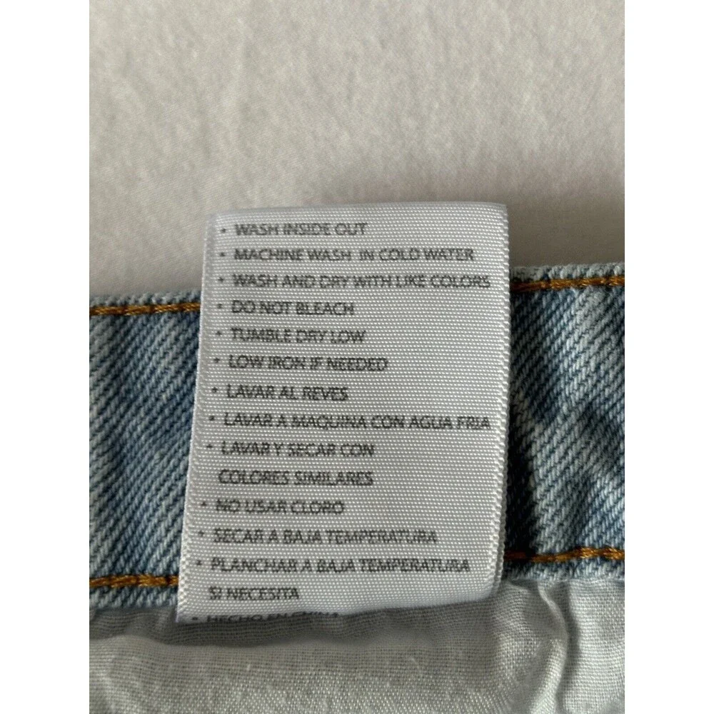 KanCan Jeans Womens 13/30‎ Blue Wide Leg Cropped Ultra High Rise Stretch Baggy